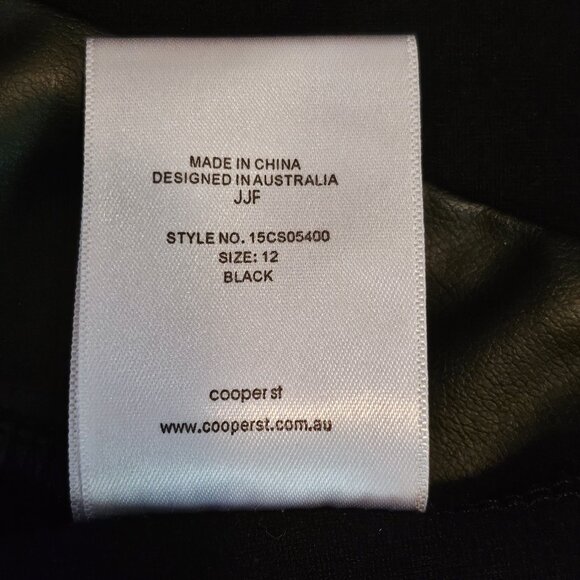 COOPER ST Black Short Sleeveless Bodycon Sheath Dress Size 8 - Picture 9 of 9